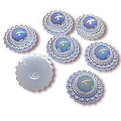 Напівнамистини Сонечко 25 г 18 мм Білий АВ +-33 шт.