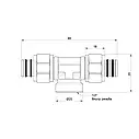 Трійник обжимний Icma 20х1/2"х20 ВР №548, фото 2