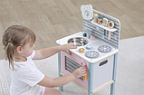 Дитяча кухня Viga Toys PolarB дерев'яна з посудом, фото 4