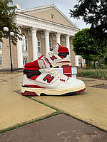 Мужские кроссовки New Balance 650 High White Red БЕЗ МЕХА