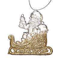 Ялинкова іграшка "Золотий Дід Мороз на санях" ELISEY