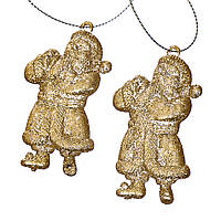 Набір прикрас "Золоті фігурки Діда Мороза" ELISEY