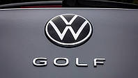 Шильдик эмблема надпись на багажник Volkswagen GOLF цвет хром