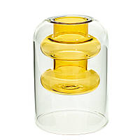 Скляна ваза "Сонячне тепло", 12 см.
