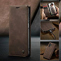 Чохол книжка з магнітом Samsung Galaxy A04s A047 CaseMe Dark Brown