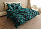 Сімейний комплект (Бязь) | Комплект постільної білизни«Тропічний лист» | Простирадло 240х220 см, фото 4
