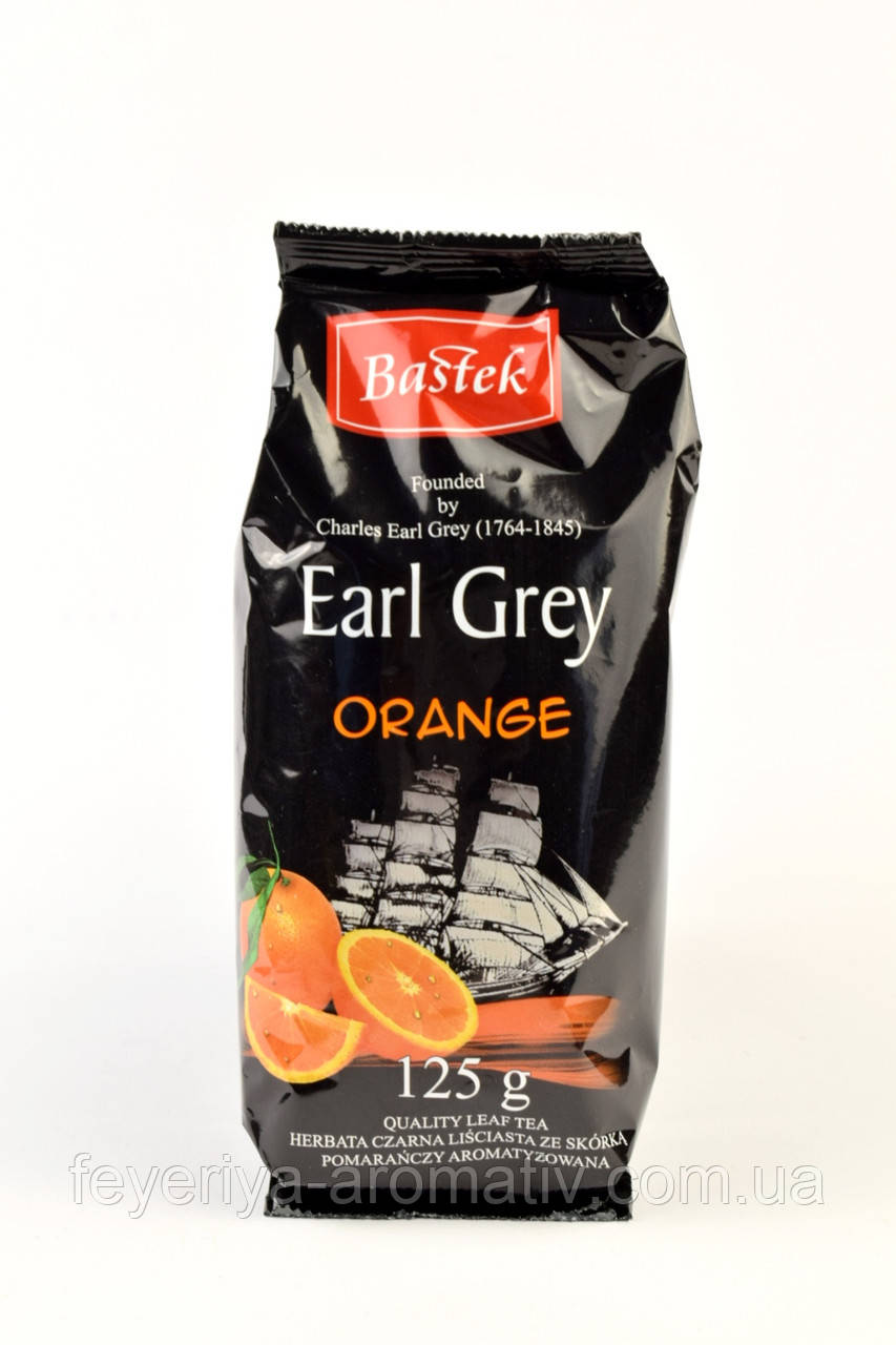 Чай чорний з бергамотом та апельсином BASTEK Earl Grey Orange 125гр. (Польща)