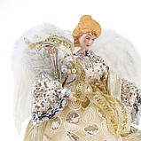 Фігура "Різдвяний янгол" 41 см., Золотий ELISEY, фото 3