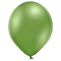 Латексні кульки 12" хром Glossy зелений лайм В105/608 BelBal