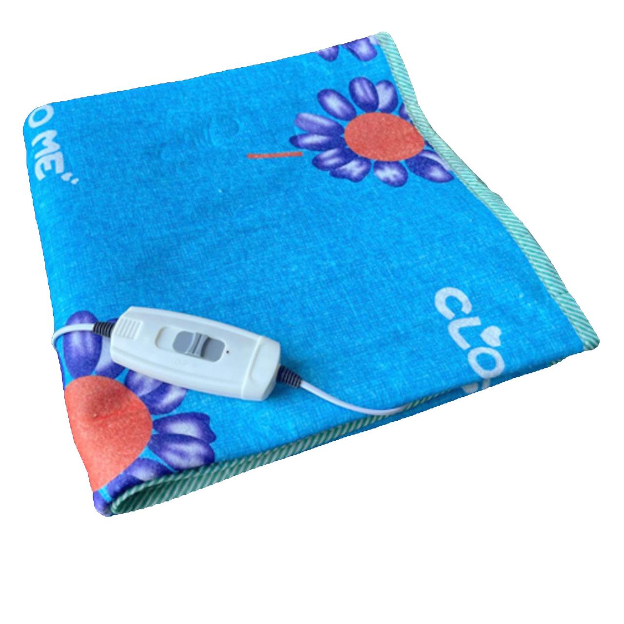 Электропростынь з підігрівом, двоспальне ХХL,155х170см, ELECTRIC Blanket (Туреччина),байка, блакитна, фото 1