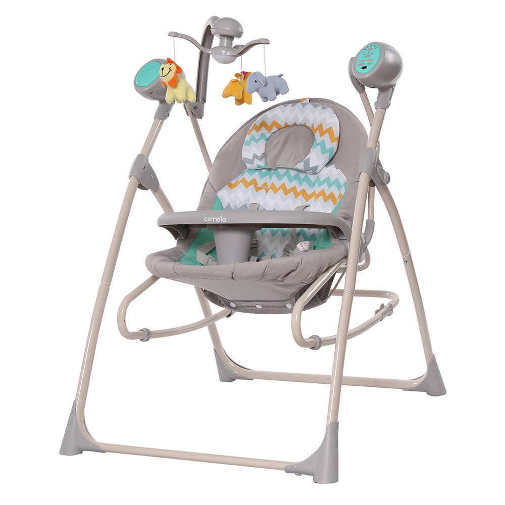 Крісло-гойдалка CARRELLO Nanny CRL-0005, grey wave