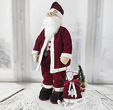 Інтер'єрна іграшка "Санта в стилі тільда" с санками
