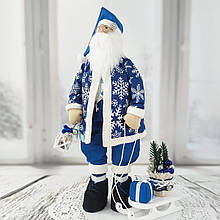 Інтер'єрна іграшка "Санта в стилі тільда" с санками і фонарем