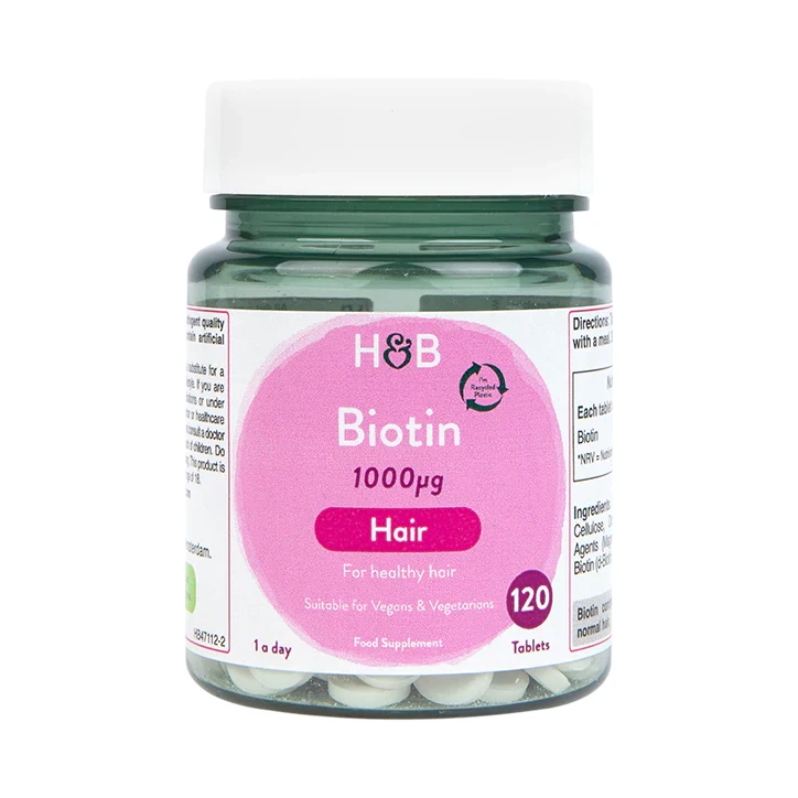 Біологічно активна добавка Holland & Barrett Biotin 1000 mg, 120 шт.