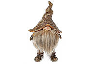 Декоративная фигурка Гном в коричневой шапке, 19см, 2шт