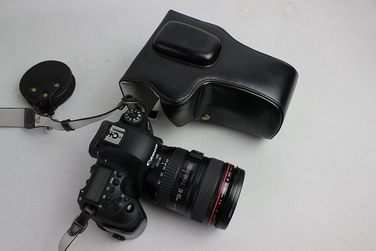 Защитный футляр - чехол для фотоаппарата CANON EOS 6D Mark II с доступом к батарейному отсеку - черный - фото 3 - id-p1700721738