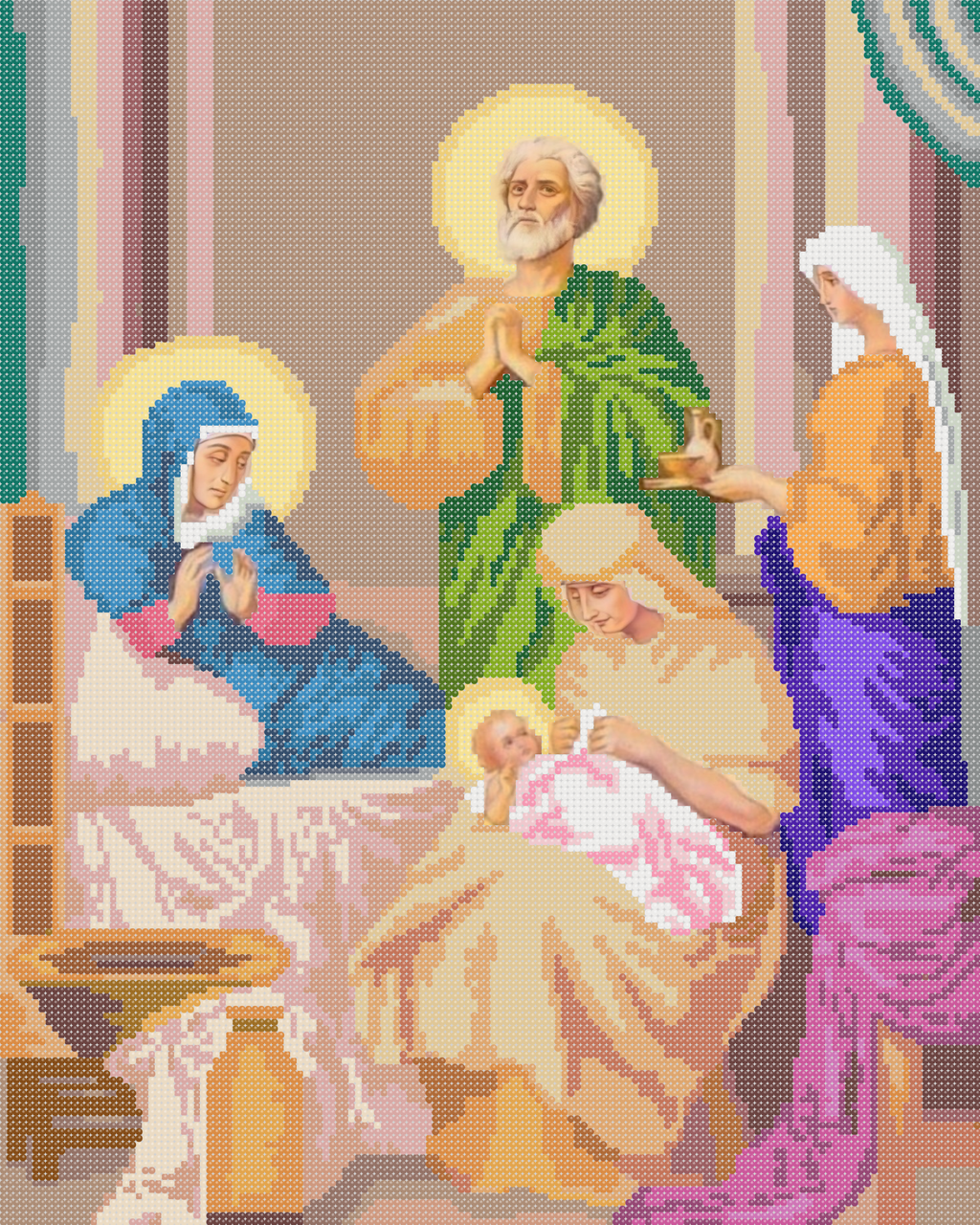 Схема для вишивки бісером ,, Різдво Пресвятої Богородиці 2 ,, Сб-3-12, фото 1