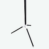 Вішалка стійка для верхнього одягу вішалка для підлоги чорна металева, фото 2