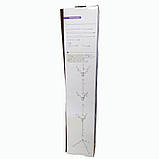 Вішалка стійка для верхнього одягу вішалка для підлоги чорна металева, фото 6