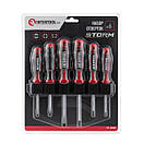 Набір викруток 6 од (LS3.0 * 75 мм, SL5.0 * 75 мм, SL6.0 * 100 мм, PH0 * 75 мм, PH1 * 75 мм, PH2 * 100 мм), STORM, фото 5