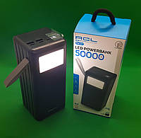Павербанк PowerBank 50000 mAh с фонариком ACL PW-07. Портативная батарея. Универсальное зарядное устройство