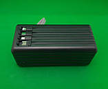 Павербанк PowerBank 50000 mAh із ліхтариком ACL PW-07. Портативна батарея. Універсальний зарядний пристрій, фото 4