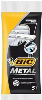 Одноразові станки для бритв 5 шт. BIC Metal 02341