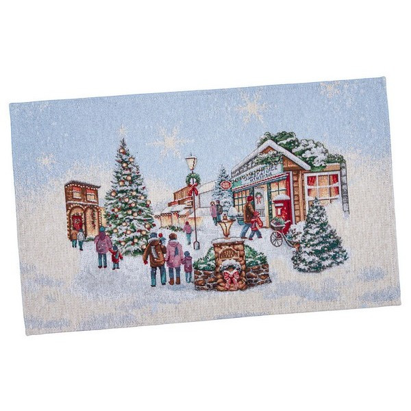 Новорічна серветка на стіл гобеленова 33*53 см  VILLAGE, фото 1