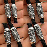 Підвіска Тризуб на шовковому шнурку, фото 4