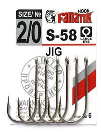 Одинарний гачок Fanatik S-58 No 2/0
