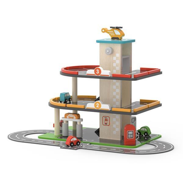 Парковка дерев'яна Viga Toys з АЗС