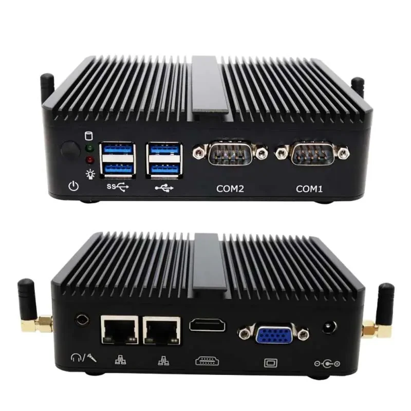 Безвентиляторний міні-ПК VenBox Intel M4-J4125  VGA, HDMI, 2xLAN,2xRS