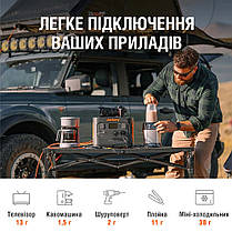 Сонячний генератор Jackery 1000 PRO 1000 Вт/год (Explorer 1000 PRO + 2 Solarsaga 80 W) Solar-Generator-1000-Pro, фото 4