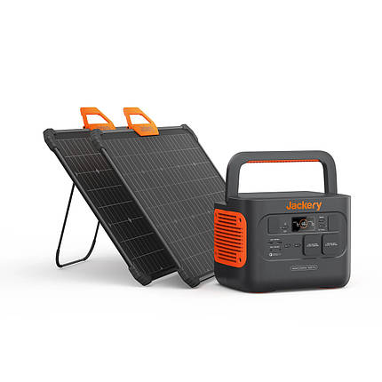 Сонячний генератор Jackery 1000 PRO 1000 Вт/год (Explorer 1000 PRO + 2 Solarsaga 80 W) Solar-Generator-1000-Pro, фото 1