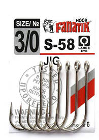 Одинарний гачок Fanatik S-58 No 3/0
