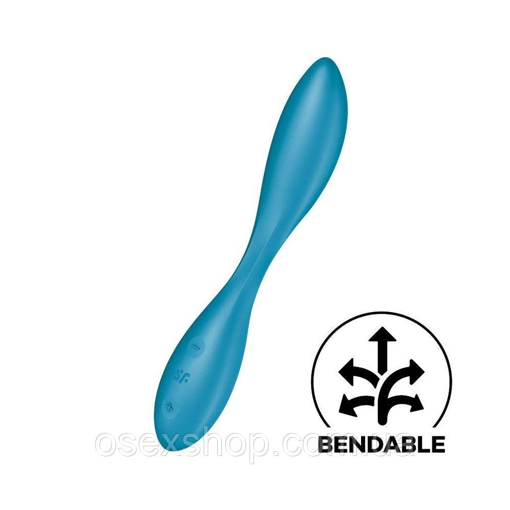 Універсальний вібратор Satisfyer G-Spot Flex 1, гнучкий стовбур із фіксацією положення, фото 1