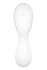 Вакуумний смарт-стимулятор із вібрацією Satisfyer Curvy Trinity 5 (White), керування зі смартфона, фото 5