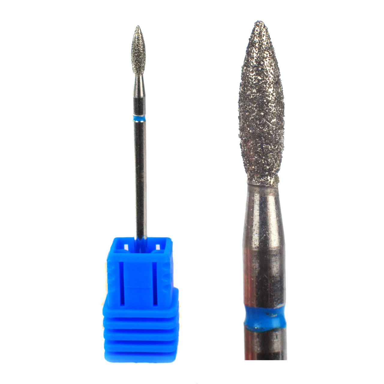 Алмазна фреза Полум'я гостре Habibi Ø 2,5 мм, синя, фото 1