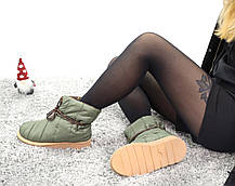 Жіночі зимові черевики Louis Vuitton Boots Green / Луї Віттон Зелені, фото 4