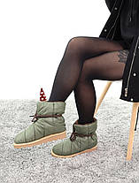 Жіночі зимові черевики Louis Vuitton Boots Green / Луї Віттон Зелені, фото 5