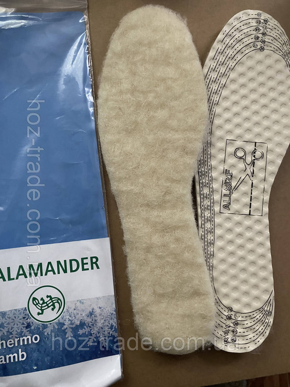 Устілки термо зимові Саламандр шерсть 36-46salamander thermo lamb
