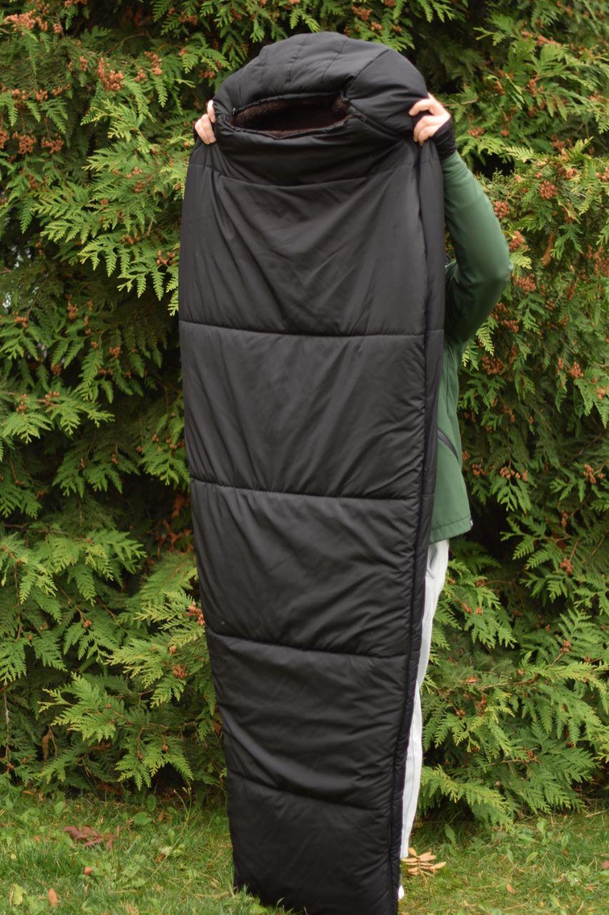 Зимовий спальний мішок кокон, спальний мішок-ковдра до - 20, фото 1