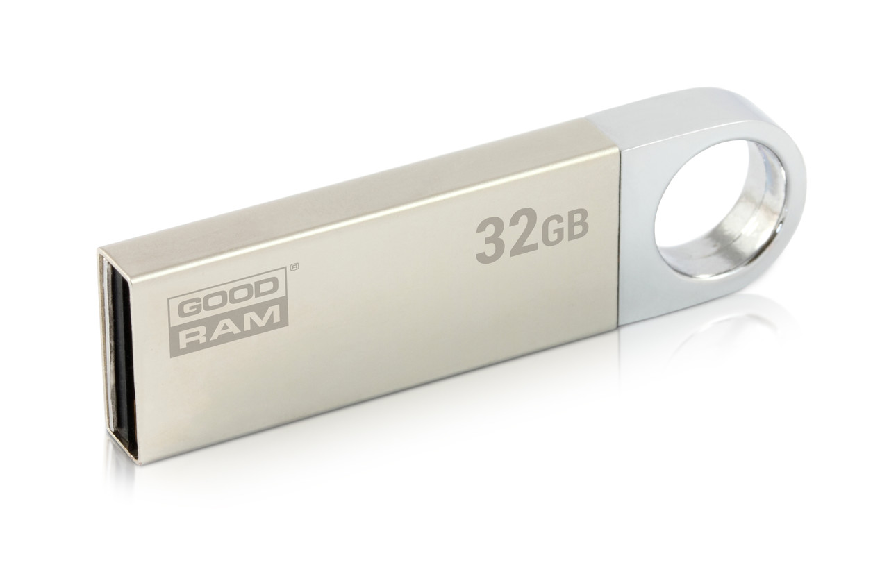 USB Флеш-накопичувач 32GB GOODRAM UUN2 (Unity) Silver (UUN2-0320S0R11) Гарантія 99 міс., фото 1