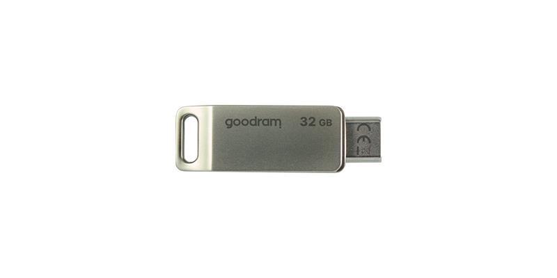 USB Флеш-накопичувач 32GB OTG Type-C GOODRAM ODA3 Silver (ODA3-0320S0R11), фото 1