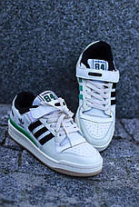 Чоловічі кросівки Adidas Forum 84 Low Beige Green Black GX9058, фото 4