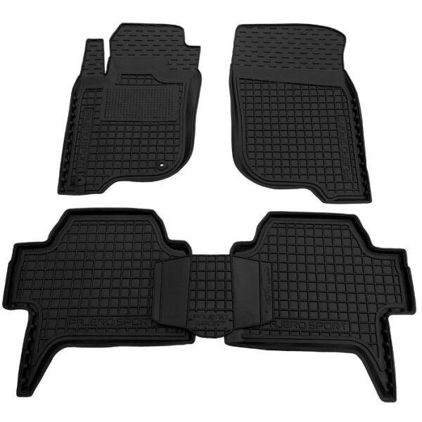 Гумові килимки в салон Mitsubishi Pajero Sport 2 2008-, фото 1