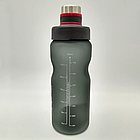 Спортивна пляшка для води 850 мл, EL-1240, Чорна / Пляшечка для залу / Пластикова фляга для води, фото 8