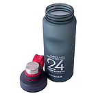 Спортивна пляшка для води 850 мл, EL-1240, Чорна / Пляшечка для залу / Пластикова фляга для води, фото 6