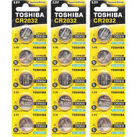 Від 10 шт. Батарейка Toshiba "таблетка" CR 2032  купити дешево оптом в інтернет-магазині