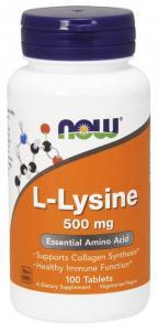 Now L-Lysine 500 mg 100 caps